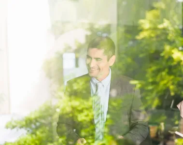 a man in a suit and tie